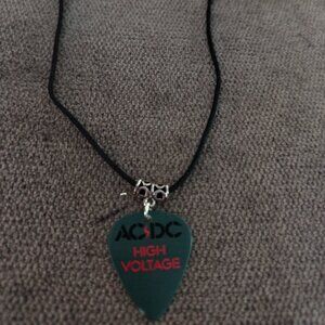 AC/DC HIGH VOLTAGE GUITAR PICK NECKLACE